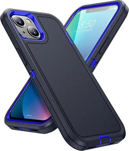 Vista 11 de Funda para iPhone 13 para hombre, híbrida a prueba de caídas, resistente, a prueba de golpes, ajuste delgado, funda protectora para iPhone 13/14