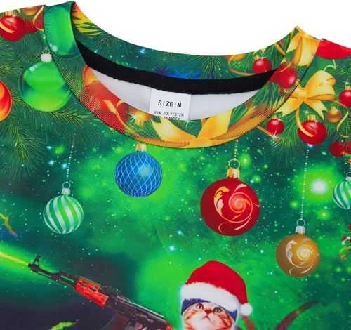 Vista 3 de BFUSTYLE Boy Girl Ugly Christmas Sweatshirt Kids Fleece Cool Xmas Pullover 4-16 Years