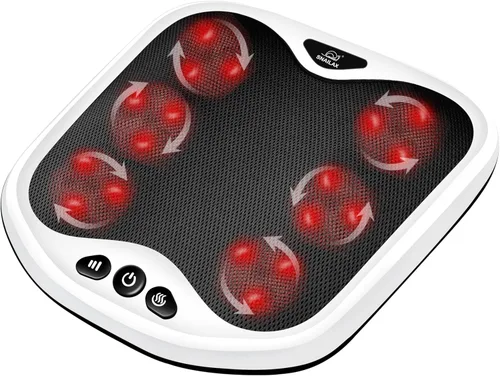 Vista 9 de Snailax Masajeador Shiatsu 2 en 1 para pies y espalda con calor, calentador de pies amasado, masaje eléctrico de pies, masajeadores para espalda