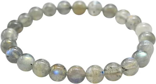 Vista 179 de Amazing Gemstone Crystal Bracelet for Women Men's Gifts - Protection Healing Crystal Bracelet - 8mm Gemstone Beaded Stretchable Bracelet Pulseras