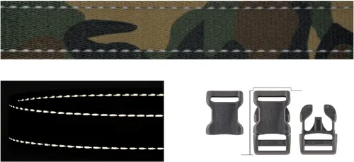 Vista 3 de Collar de perro impermeable, collar de perro ajustable, collar de cachorro, collares de perro de camuflaje, collar de perro de camping, collar