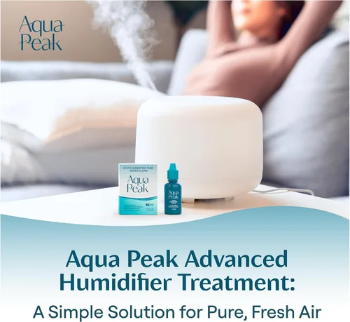 Vista 9 de Paquete de 2 gotas para humidificador para un tanque limpio - Más de 400 usos - Limpiador de humidificador de grado alimenticio - Retrasa