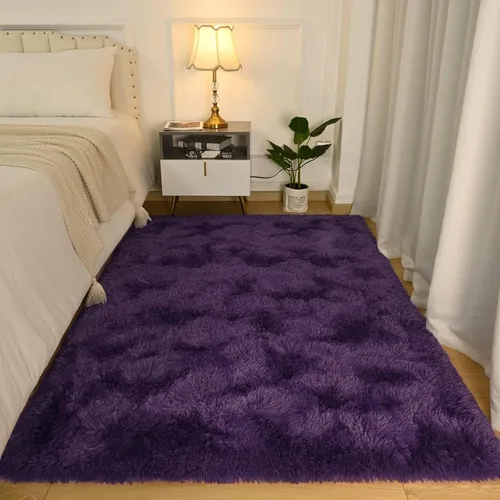 Vista 139 de Softlife Alfombra naranja para dormitorio, alfombra de felpa esponjosa para sala de estar para niñas, alfombra lanuda para niños, alfombra suave