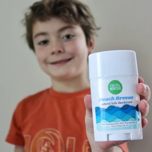 Vista 3 de Fresh Monster Desodorante Natural para Niños y Adolescentes Sin Aluminio, Sin Parabenos e Hipoalergénico Testado por Dermatólogos Protección