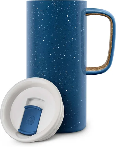 Vista 2 de Taza de viaje Ello Campy de acero inoxidable y hermético al vacío.