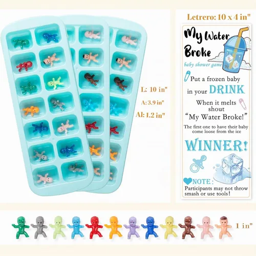 Vista 3 de My Water Broke - Juego de baby shower para decoración de fiesta de hielo