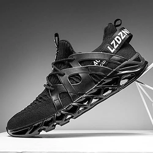 Vista 4 de LZDZN Tenis de correr para hombre, tenis Air para hombre, caminos atléticos, juveniles, deportes, caminar, hombre, casual, a la moda, para correr