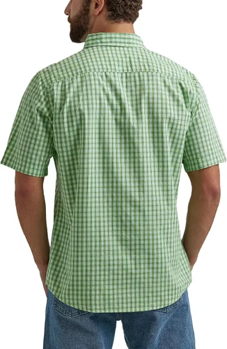 Vista 2 de Wrangler Authentics Camisa clásica a cuadros de manga corta para hombre