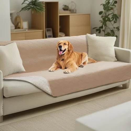 Vista 23 de Luciphia Funda de sofá 100% impermeable para perros, antideslizante, protector de sofá para mascotas, tapete para sofá, cachorro y gatos, con parte
