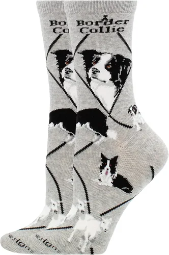 Vista 2 de Border Collie Socks for Women Gift for Dog Lovers