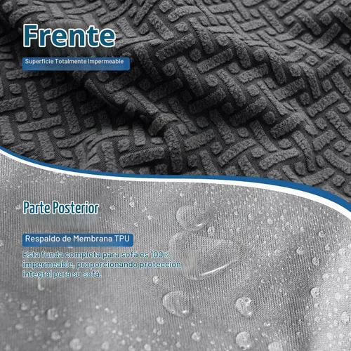 Vista 4 de ALIECOM Fundas 100% impermeables para sofá seccional reclinable en forma de L, fundas elásticas para esquinas de sofá reclinable seccional, funda