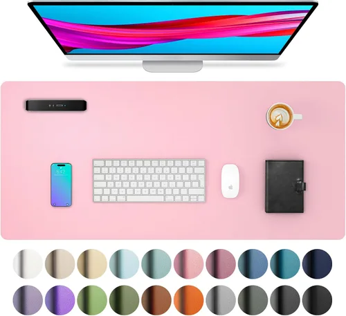 Vista 120 de Aothia - Protector de escritorio de cuero sintético grande, base antideslizante para mouse y superficie para escribir, impermeable, fácil de Agua