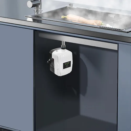 Vista 6 de Bomba de refuerzo de agua, bomba de presión de 24 V y 150 W, bomba de ducha silenciosa de 30-40 dB con control automático, impermeable IP56, motor