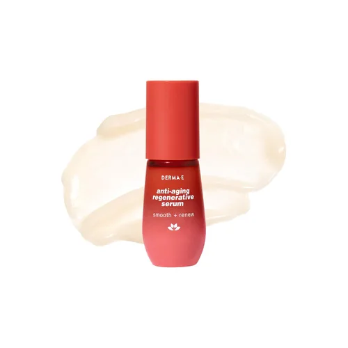 Vista 8 de DERMA E Suero facial, suero de retinol regenerativo antienvejecimiento para cara, 1 onza líquida, vitamina A, bakuchiol, ácido glicólico, extracto
