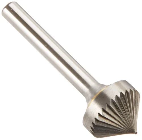 Vista 117 de Drill America SA-1 Rebaba de carburo/lima giratoria cilíndrica de doble corte para amoladora de troquel de 1/4" de diámetro x 5/8" de longitud