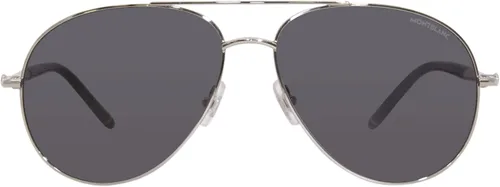 Vista 2 de Gafas de sol Montblanc MB 0068 S- 003 PlataGris, plateado, gris y plateado, 6115145