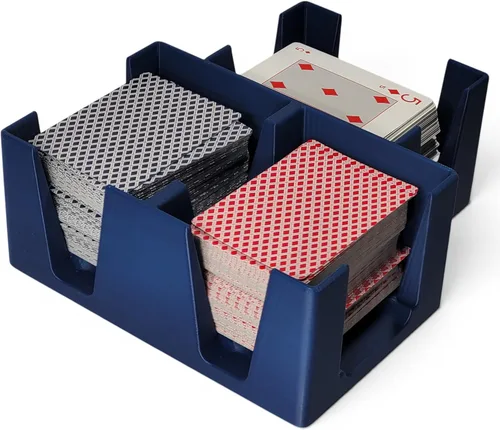 Vista 11 de Bandeja de plástico negro para cartas o carrito, no giratoria, fabricada en Estados Unidos Non-Swivel, Deluxe Plastic, Holds up to 2 decks, Does