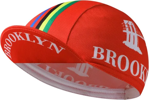Vista 23 de Brooklyn - Gorra de ciclismo retro para usar debajo del casco, forro de casco de ciclismo, transpirable y absorción de sudor