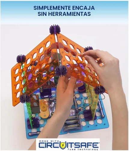 Vista 4 de Snap Circuits Elenco Kit de construcción de electrónica para el hogar de Snap Circuits para niños a partir de 8 años