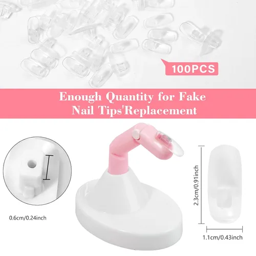 Vista 3 de Dedos de práctica para uñas acrílicas, dedos falsos movibles flexibles para practicar uñas postizas, 3 piezas ajustables de práctica de dedos