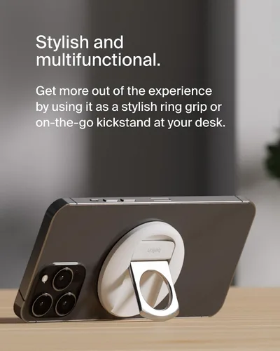 Vista 2 de Belkin Soporte para cámara MagSafe de iPhone para MacBook, Soporte para cámara de continuidad, Convierta el teléfono en una cámara web, Compatible
