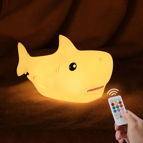 Vista 9 de ZKLiLi Axolotl Luz Nocturna para Niños, Lámpara Suave y Adorable Regulable, Regalos de Luz Nocturna para Niños para Bebé con Temporizador y 16
