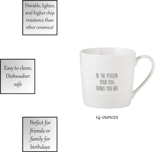 Vista 3 de Santa Barbara Design Studio SIPS Drinkware - Taza de café, 14 onzas, Be The Person