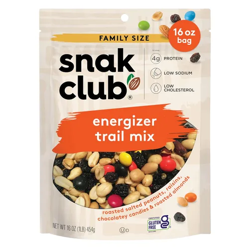 Vista 17 de Snak Club Mezcla de bocadillos al estilo cajún con cacahuetes picantes y especiados, cacahuetes con mantequilla y caramelo, maíz tostado, palitos