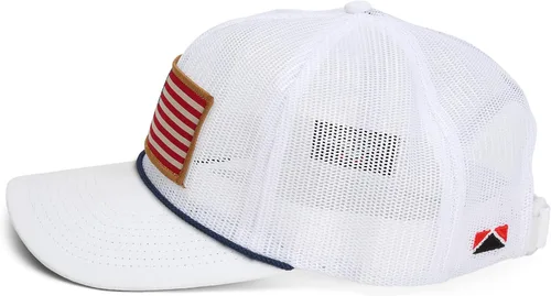 Vista 7 de Paramount Outdoors Gorra All Mesh Breeze de bandera estadounidense malla aplastable gorra de cuerda para sombrero de camionero