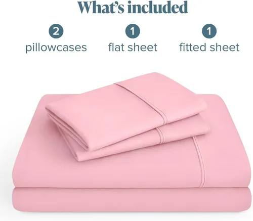 Vista 87 de Bare Home Sheet Set 1800 Ultra-Soft with 2 Pillowcases (Twin XL, Dark Blue)