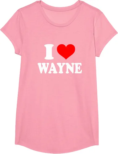Vista 91 de Wayne - Camiseta I Heart Wayne - I Love Wayne, Negro, S