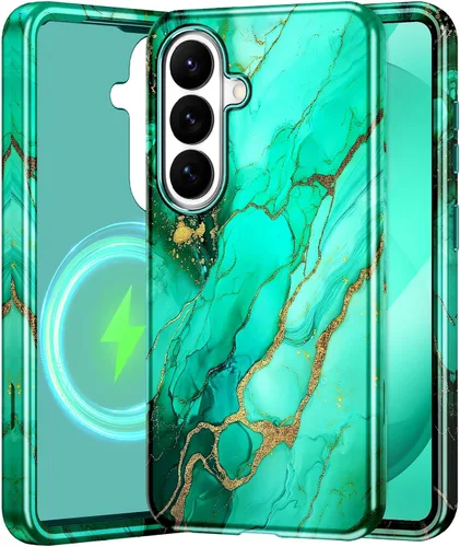 Vista 19 de Btscase para Samsung Galaxy S25, [Probado contra caídas de grado militar] Funda protectora de diseño de patrón de mármol, resistente, delgada