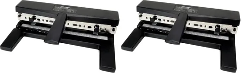 Vista 4 de Swingline Perforadora de 3 agujeros resistente, capacidad de 40 hojas, perforadora de tres agujeros, 3 anillos, perforadora de papel ajustable de 2