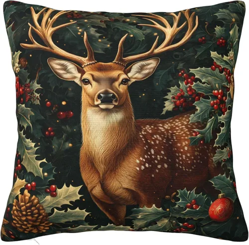 Vista 35 de Fundas de almohada William Morris diseño Strawberry Thief, fundas de almohada decorativas suaves para exteriores, fundas de almohada para decoración