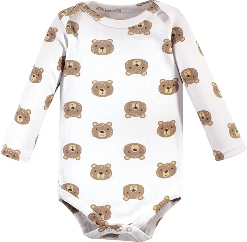 Vista 5 de Hudson Baby - Mameluco de algodón de manga larga para bebé, Little Bear 5