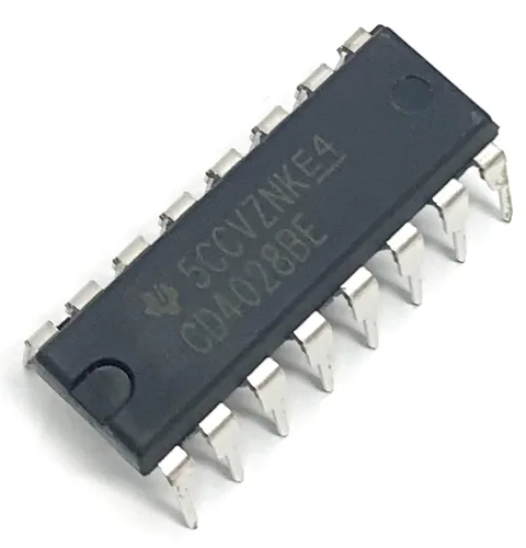 Vista 5 de CD4028BE CD4028 CMOS BCD-a-decimal o binario-a-octal Decodificadores/conductores IC Breadboard-Friendly DIP-16 (paquete de 10)