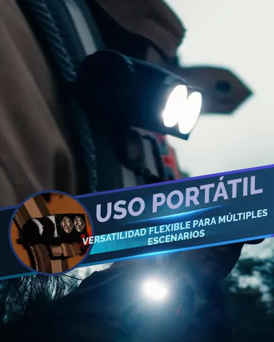 Vista 4 de Linterna frontal recargable, 2 unidades, 4500 L, luz súper brillante, LED, recargable con luz blanca, lámpara de cabeza impermeable con diadema