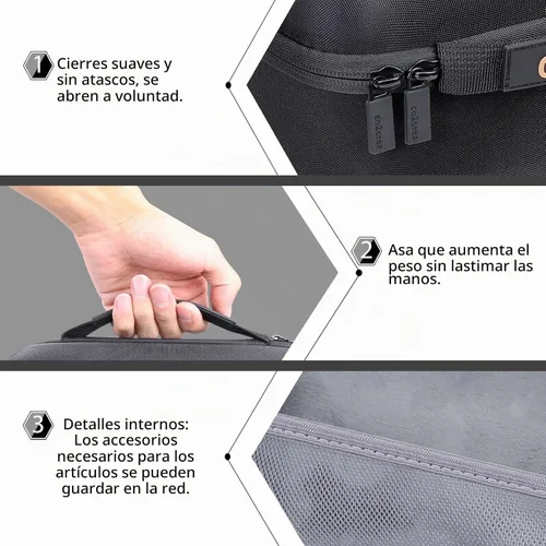 Vista 4 de co2CREA Reemplazo de estuche de viaje duro para pieza facial reutilizable 3M
