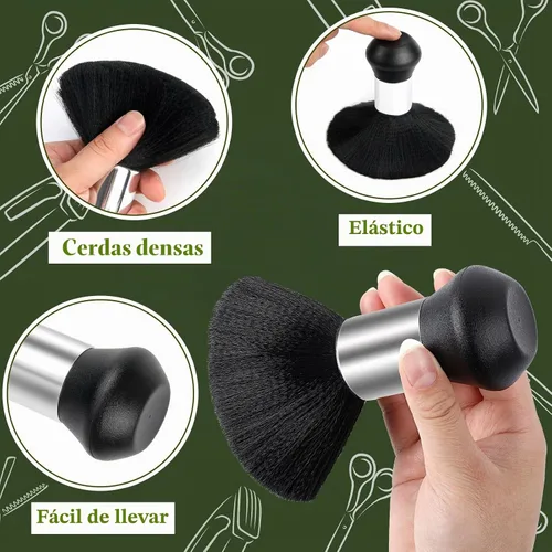 Vista 5 de FEBSNOW - Capa de peluquería profesional para cortar el cabello con cepillo para el cuello Full Coverage Haircut Apron for Adults, 47x56 inches