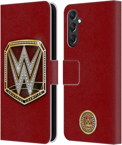 Vista 40 de Head Case Designs Officially Licensed WWE Cruiserweight Champion Title Belts Leather Wallet Case Compatible with Samsung Galaxy A07 4G Campeón