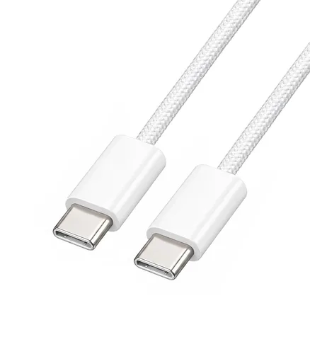 Vista 6 de Smays Cable corto USBC a USB C de 1 pie, paquete de 3, cable trenzado