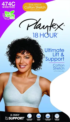 Vista 5 de Playtex Women's 18 Hour Ultimate Lift and Support Wire Free Bra US474C