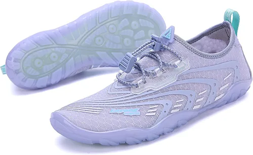 Vista 5 de Zapatos acuáticos para mujer y hombre, de secado rápido, calcetines acuáticos para natación, playa, surf, buceo, piscina, yoga, aeróbicos, deportes