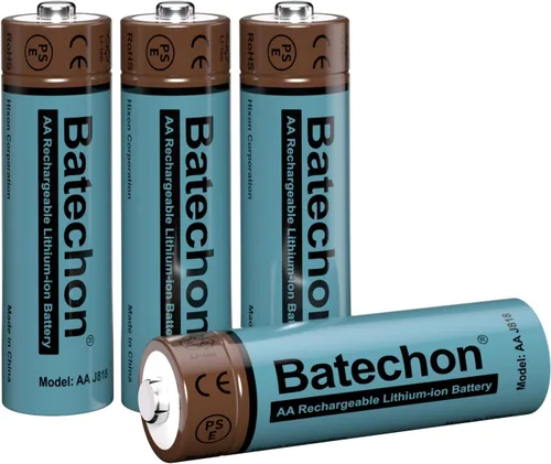 Vista 11 de 2 baterías de litio recargables AA, batería AA de 1.5 V 3700 mWh, recargable, compatible con cámara de rastro y controlador de juego, etc.