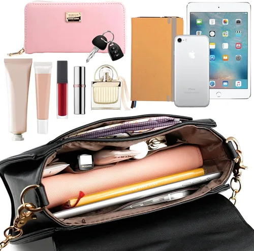 Vista 7 de Oct17 Moon Luna Design Monedero Kitty Cat Satchel bolso de hombro diseñador mujeres bolso Tote PU cuero Sailer