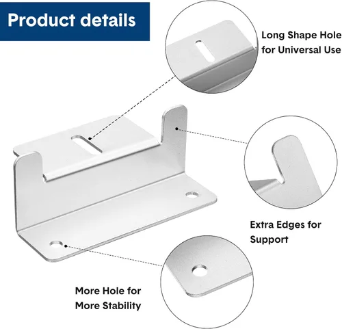 Vista 3 de Konohan Juego de 10 soportes de montaje para panel solar, soporte Z de aluminio, kit de soportes de montaje de panel solar con tuercas y pernos