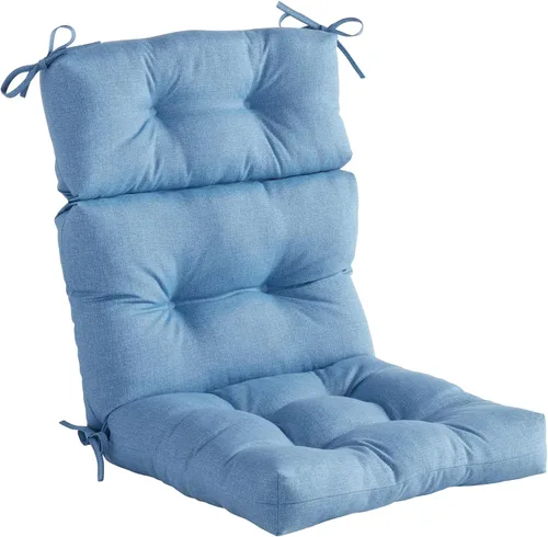 Vista 52 de Greendale Home Fashions Adobe Stripe - Cojín para silla de respaldo alto para exteriores (44 x 22 pulgadas)