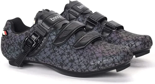 Vista 2 de Compatibilidad de zapatos de ciclismo de carretera para mujer, zapatos de ciclismo de carretera Delta para interiores y exteriores, zapatos de paseo