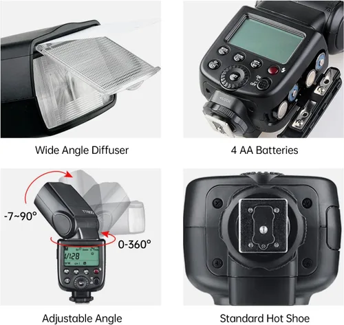 Vista 6 de Godox 2pcs TT600 GN60 Flash de cámara Speedlite con disparador de flash X2T-S Compatible con cámara Sony, sistema inalámbrico X 2.4G, HSS 1/8000s