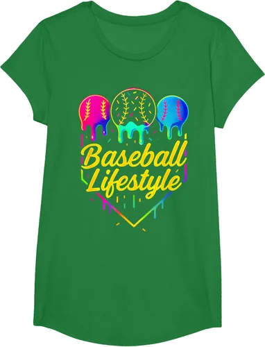 Vista 48 de Baseball Life Style 101 - Camiseta de béisbol para jóvenes